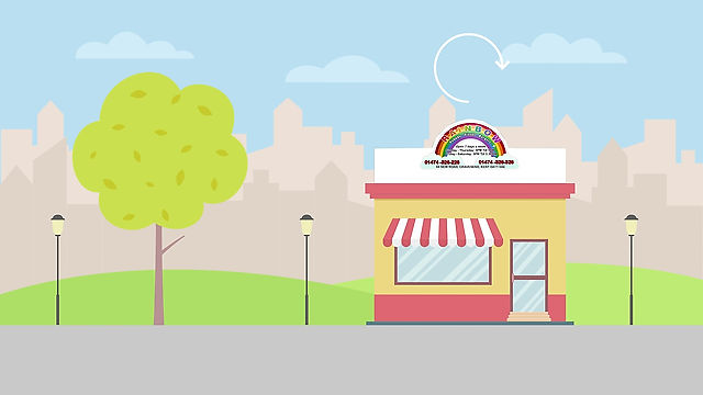 Rainbow Kebab Delivery Animation